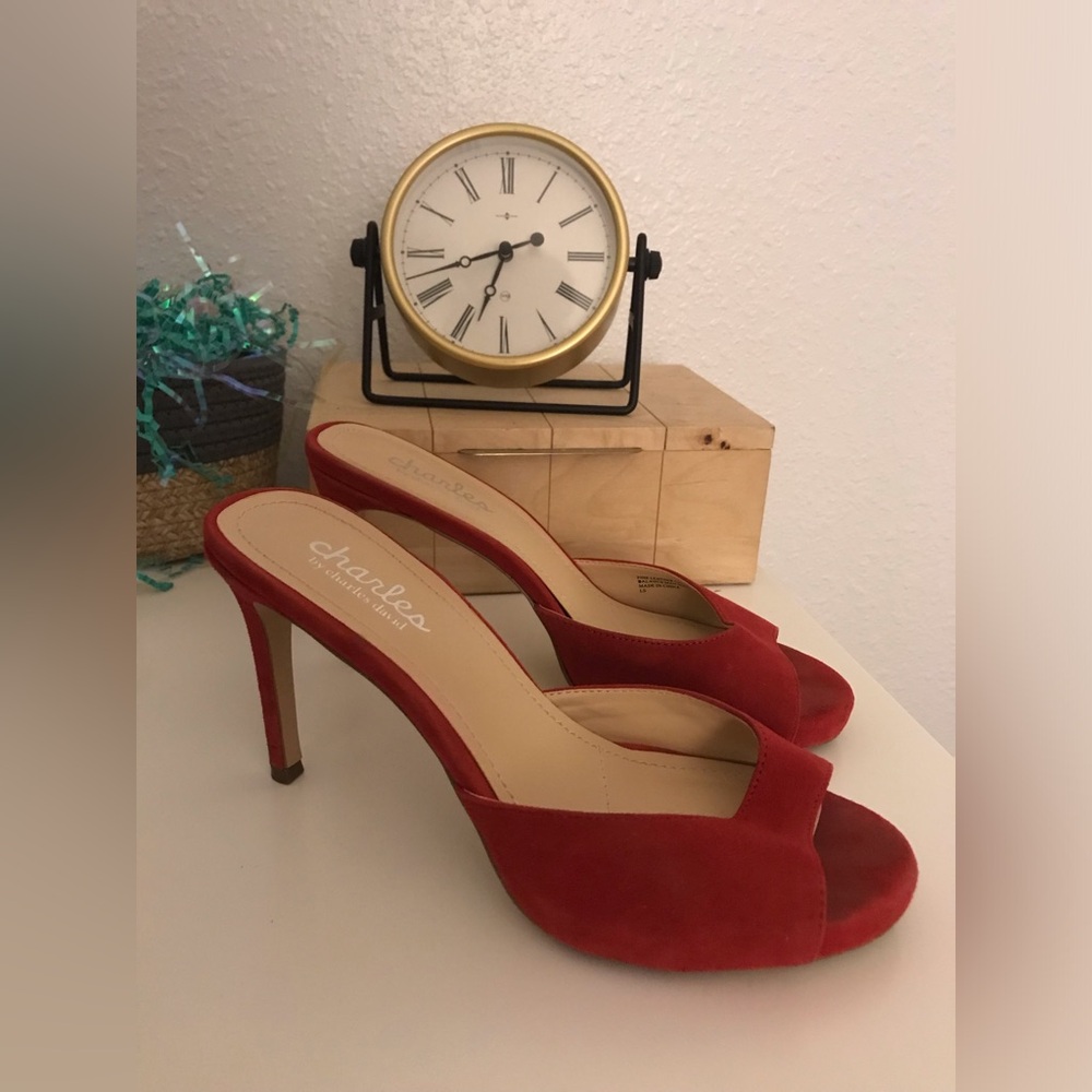 Charles by Charles David Red Women's Shoes Heels